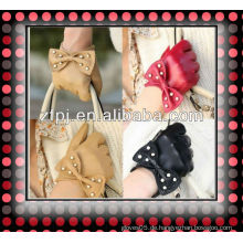ZF1049 Mädchen Bowknot Design Schafe Leder Handschuhe